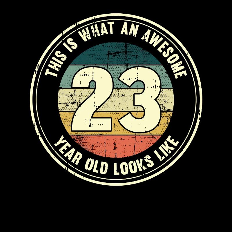 23. Geburtstag so sieht man mit 23 Retro Geschenk