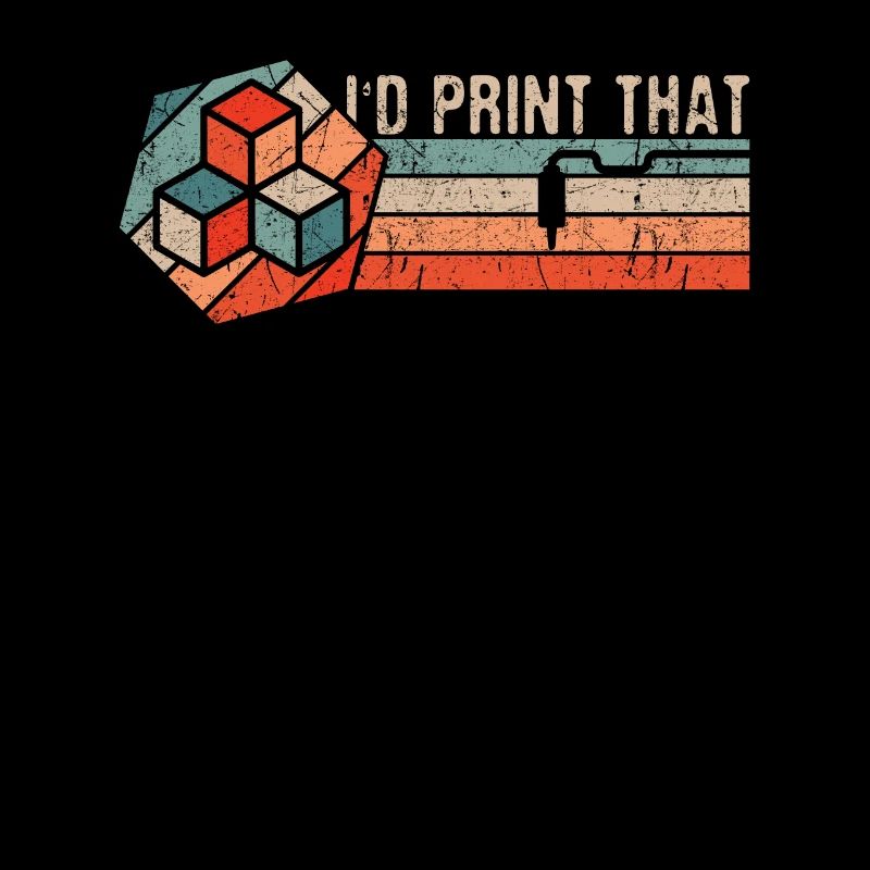3D Printing 3D Printer Retro Design Slice Print