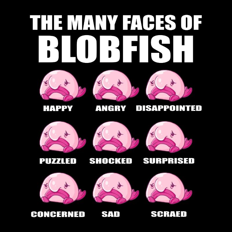 Blobfish Costume - Ugly Blob Fish Face -