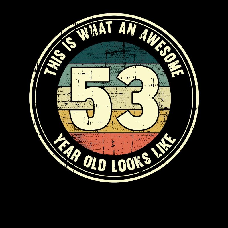 53rd birthday so you see with 53 retro gift