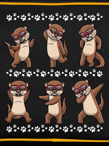Dancing otter with sunglasses