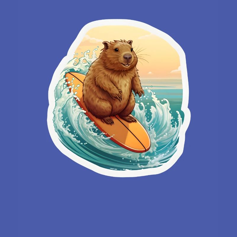 Capybara Surfer