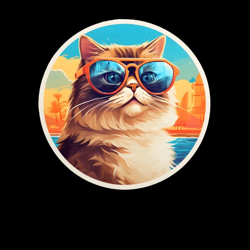 Katze mit Sonnenbrille