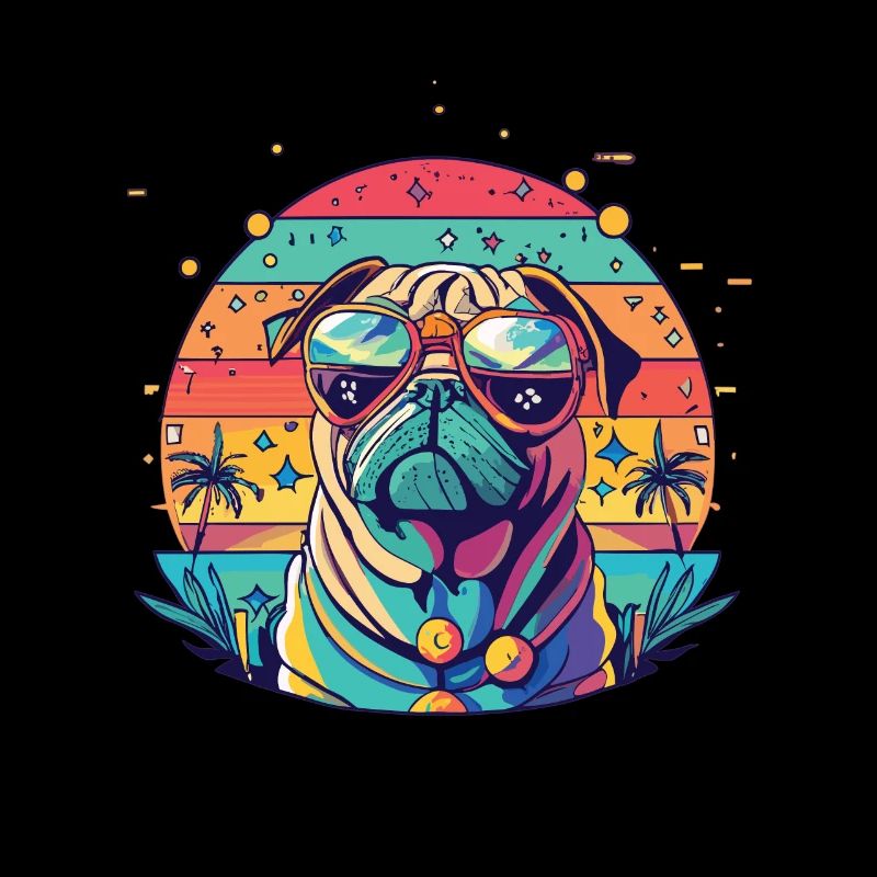 Mops Mops Hund Mops Geschenke Mops Sonnenbrille
