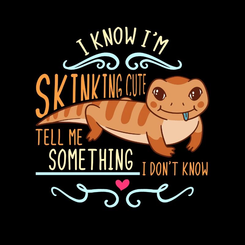 Scinques Je sais que je suis en train de skinking Scinque mignon à langue bleue