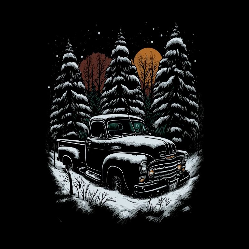 Nostalgische Weihnachtsstimmung: Oldtimer-Truck