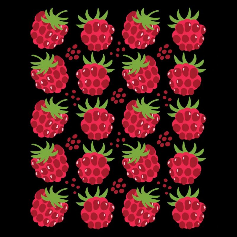 Raspberry Berries Fruit Pattern
