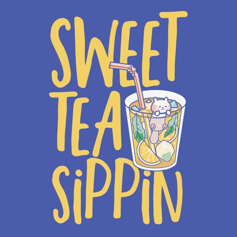 Süßer Tee Sippin Eistee Getränk Eistee