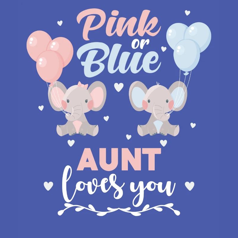 Rosa oder blaue Tante Elefant