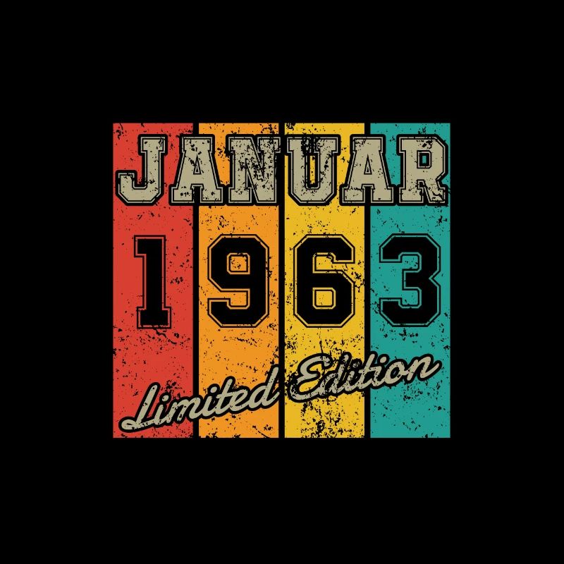 Date de naissance : Janvier 1963 - Édition limitée Retro