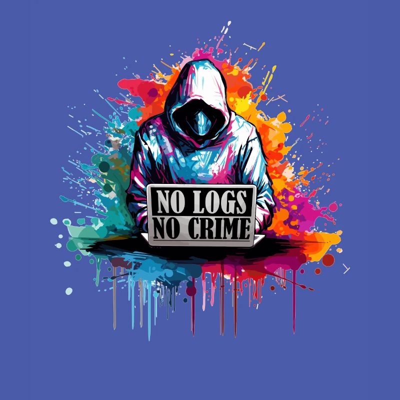 Ethical Hacker's Code: No Logs, No Crime Visual