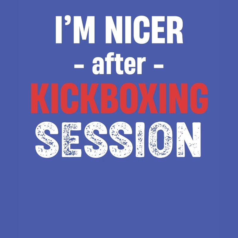 I'm nicer after kickboxing instructor