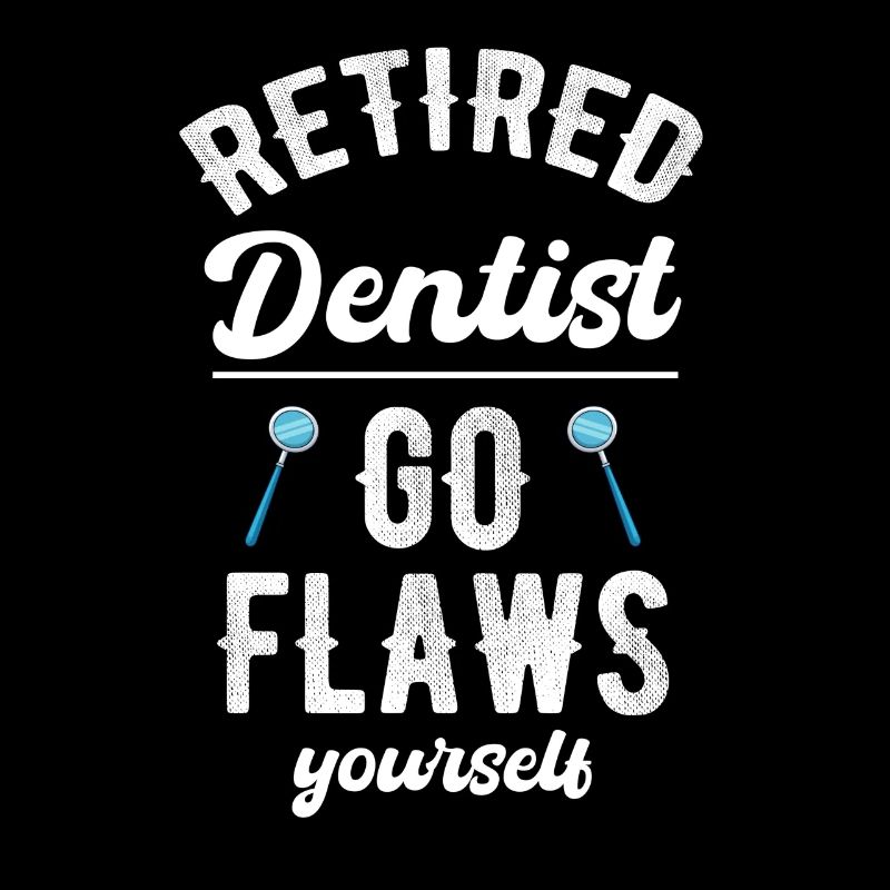 Retired dentist flossing
