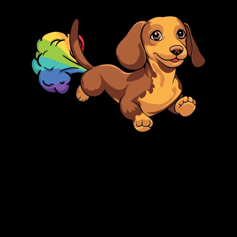 Teckel Teckel Arc-en-ciel Pet