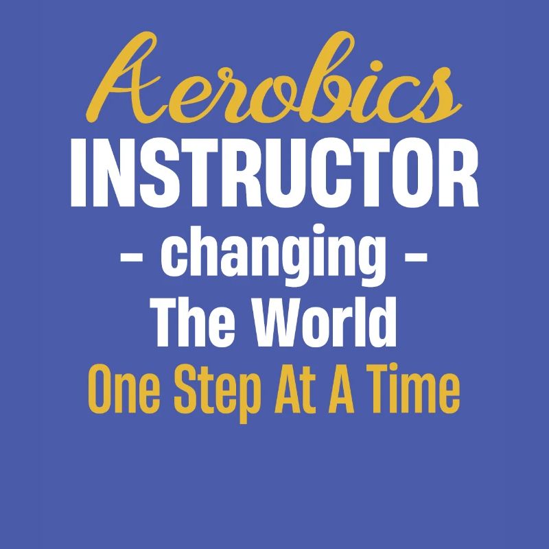 Aerobics instructor: the world step by step