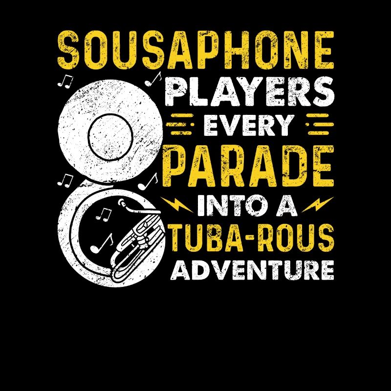 Funny Sousaphone Brass Band Player Marching Band