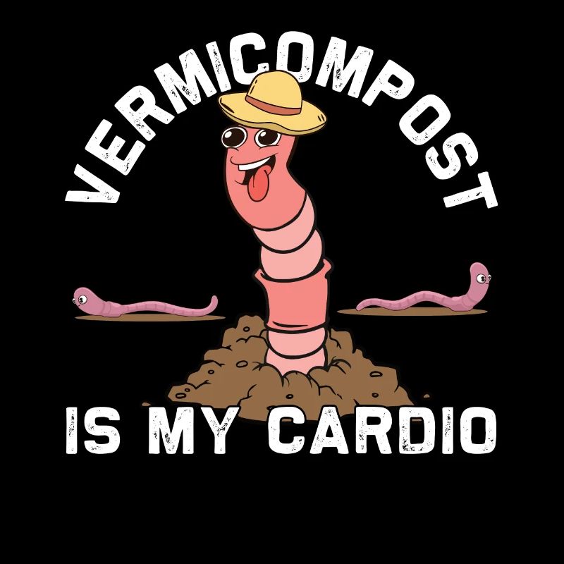Funny Earthworm Composting Worm Farmer