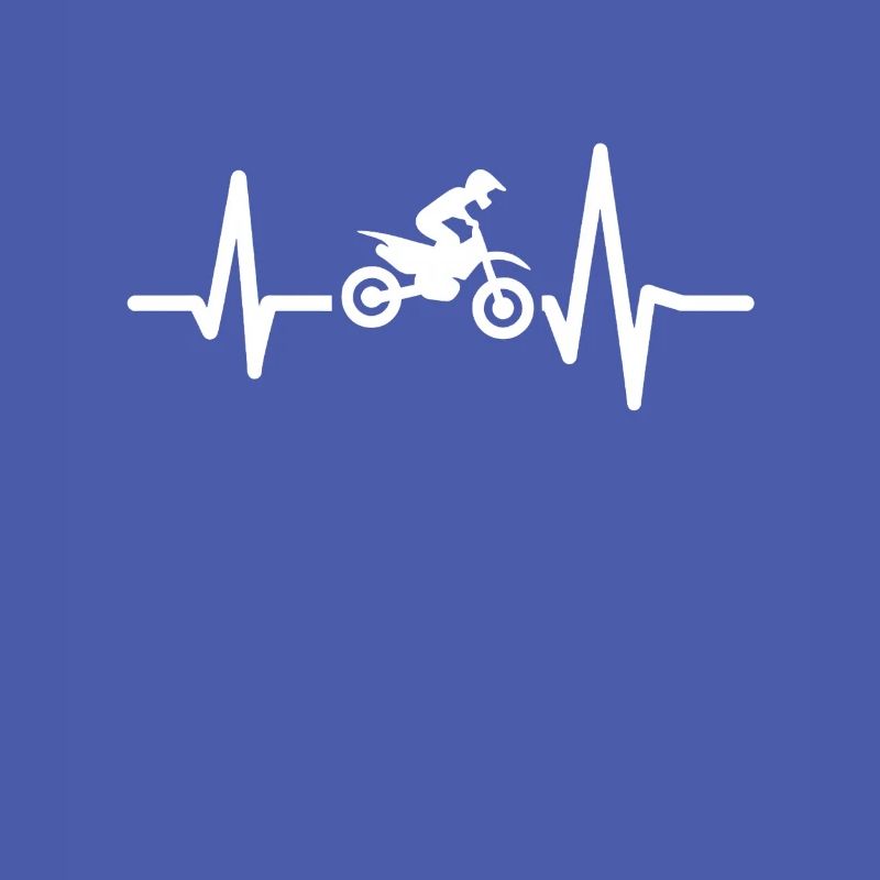 Motocross Herzfrequenz Geschenk