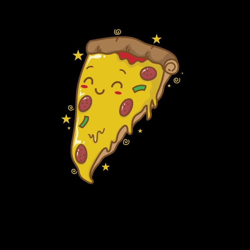 La pizza est heureuse à l’italienne