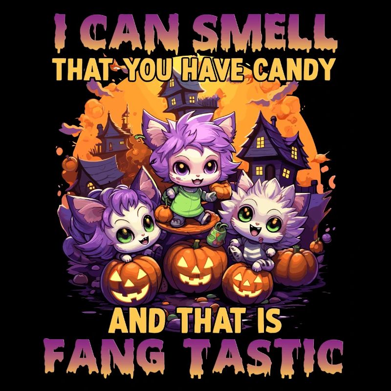 Kawaii Halloween Stuff Chibi loup-garou comme un