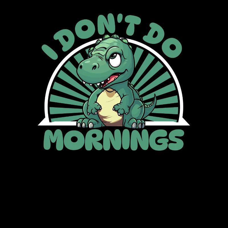 Dinosaurier Lustig I Dont Do Mornings