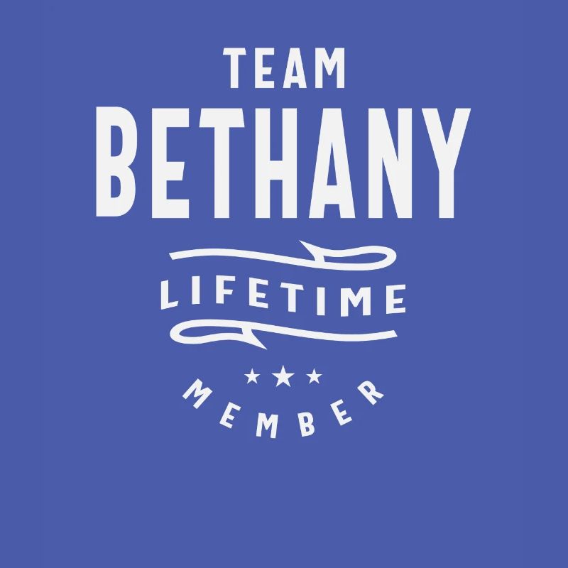 Team Bethany Name eines Mitglieds auf Lebenszeit Bethany