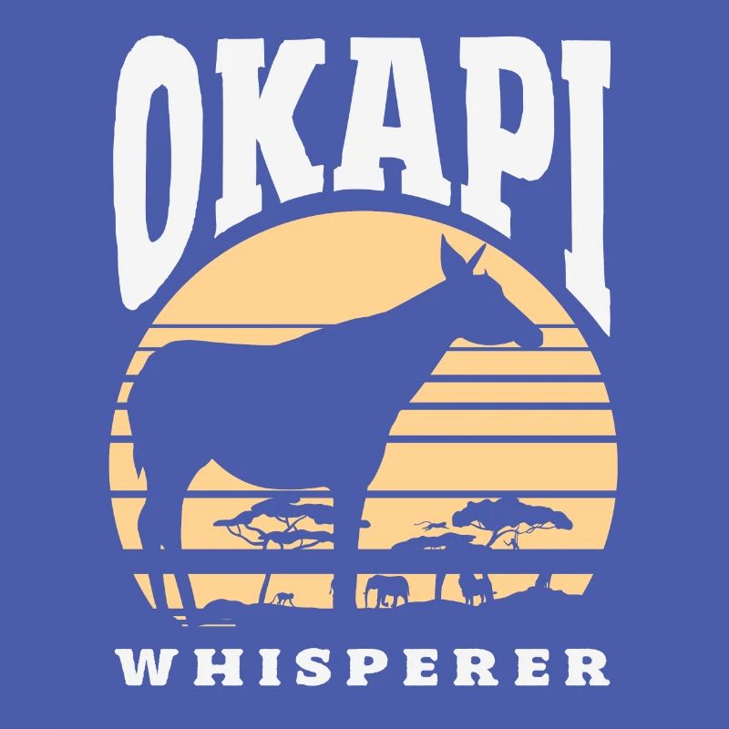 Lustiger Tierpfleger Okapi-liebhaber