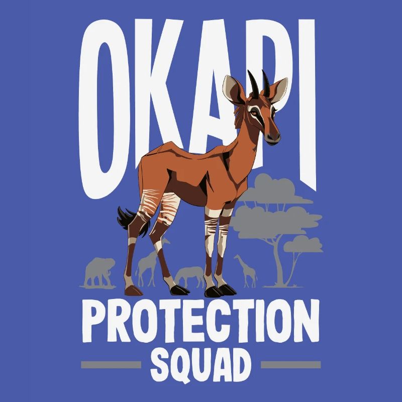 Lustiger Tierpfleger Okapi-liebhaber