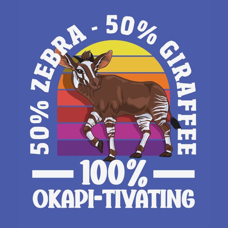 Lustiger Tierpfleger Okapi-liebhaber