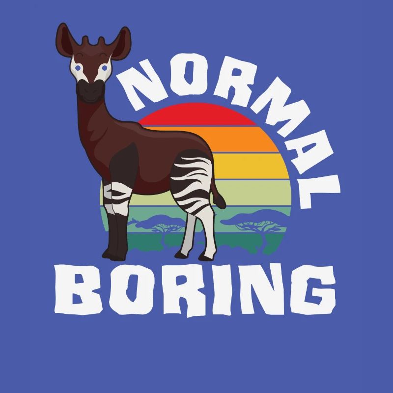 Lustiger Tierpfleger Okapi-liebhaber