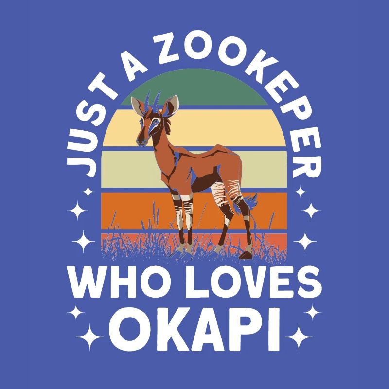 Funny zookeeper okapi lover