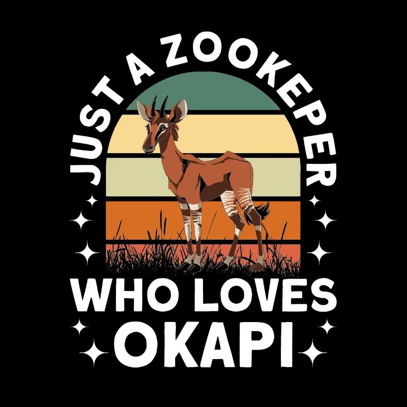 Funny zookeeper okapi lover