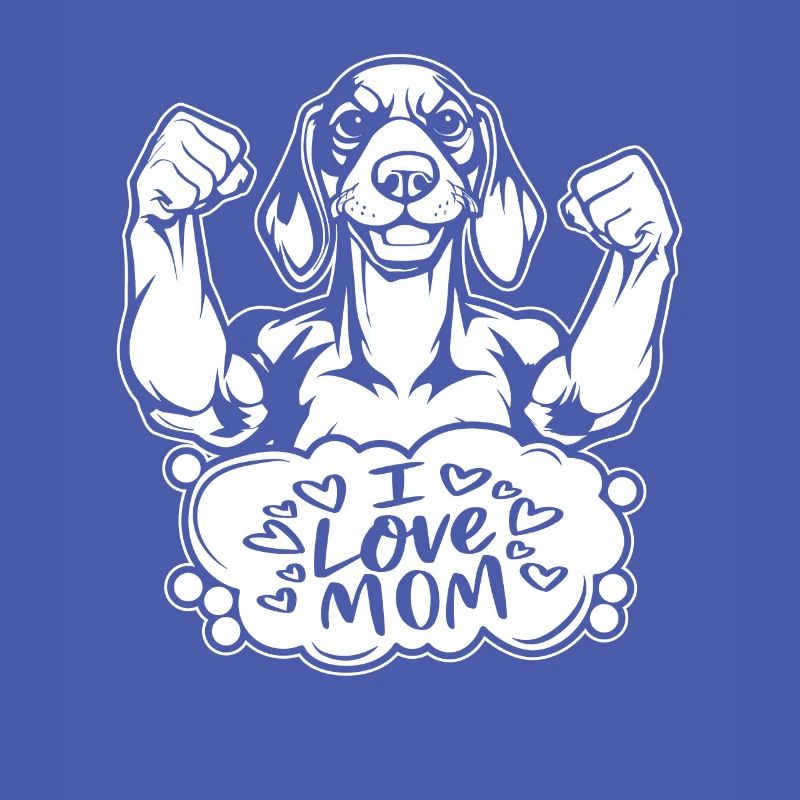 Dackel teckel j’aime maman