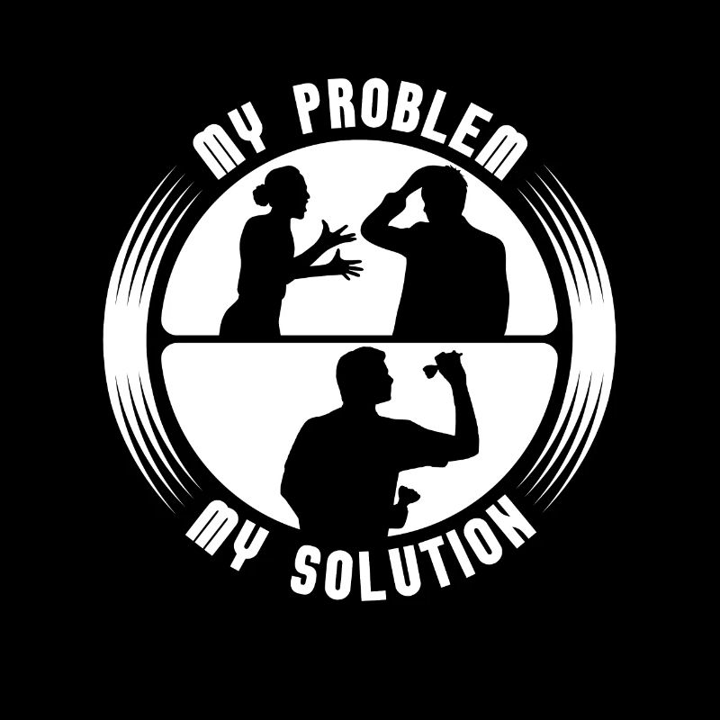 Dart Player My Problem My Solution Pictogram Dad