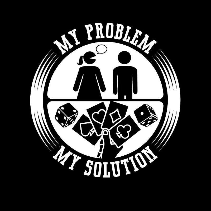 Poker Dice Player My Problem My Pictogram Dad Mom