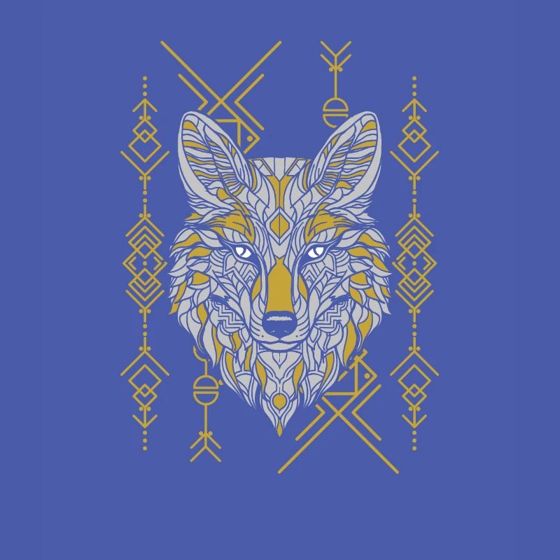 Wolf Abstract Geometric Polygon Wolf