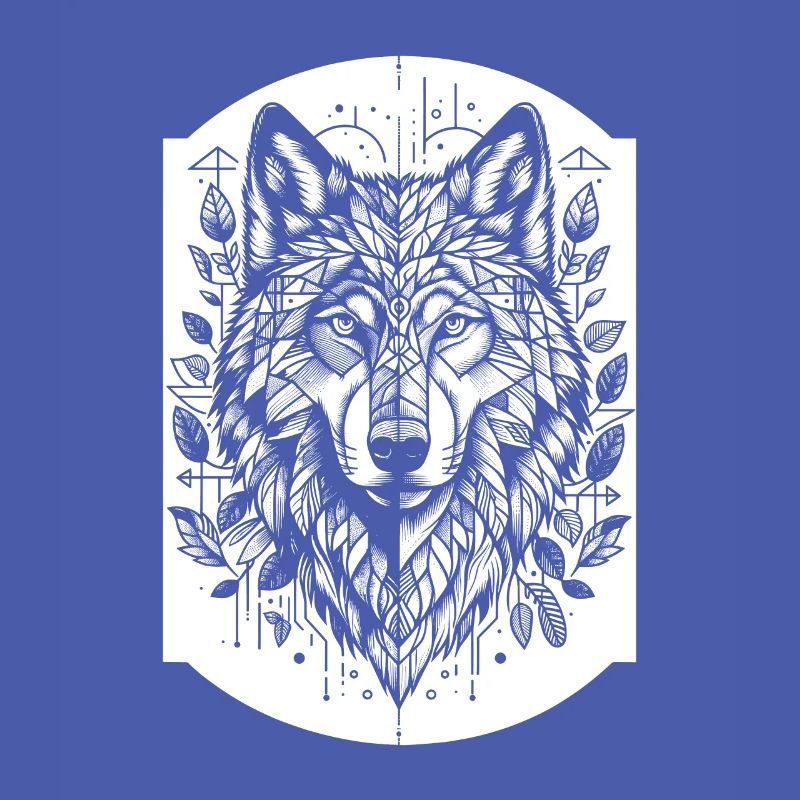 Wolf Geometric Polygon Wolf