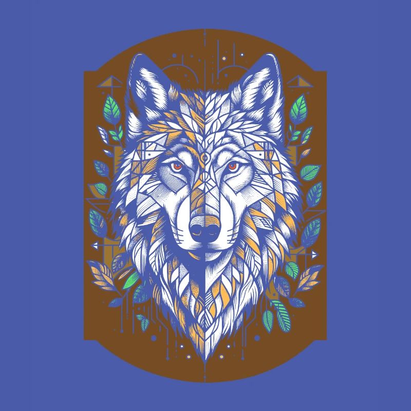 Wolf Geometric Polygon Wolf