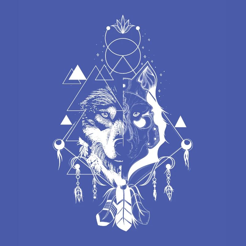 Wolf Abstract Geometric Polygon Wolf