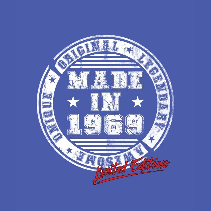 Retro Patch Vintage 1969 Birthday Gift
