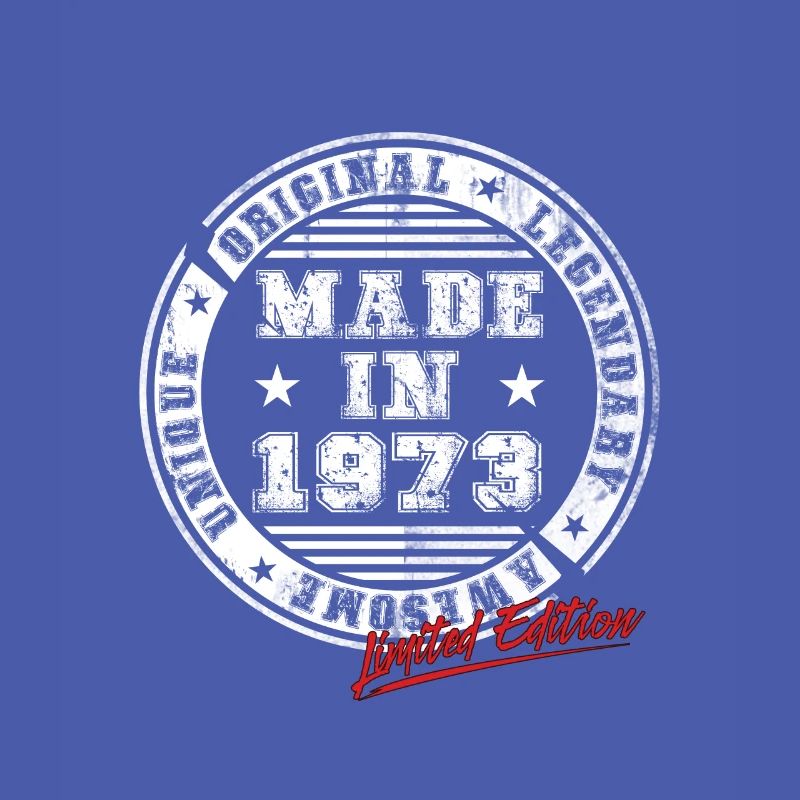 Retro Patch Vintage 1973 Birthday Gift