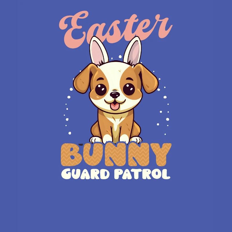 Dog Easter Easter Bunny Guard Patrol