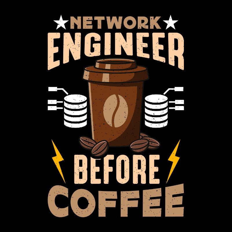 Network Engineer Before Networking Coffee Lover