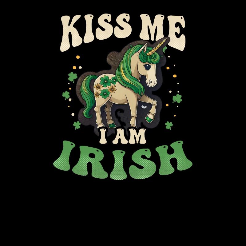 Irisches Einhorn St Patricks Küss mich Irisch