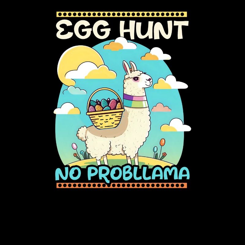 Christian Easter Egg Hunt Llama