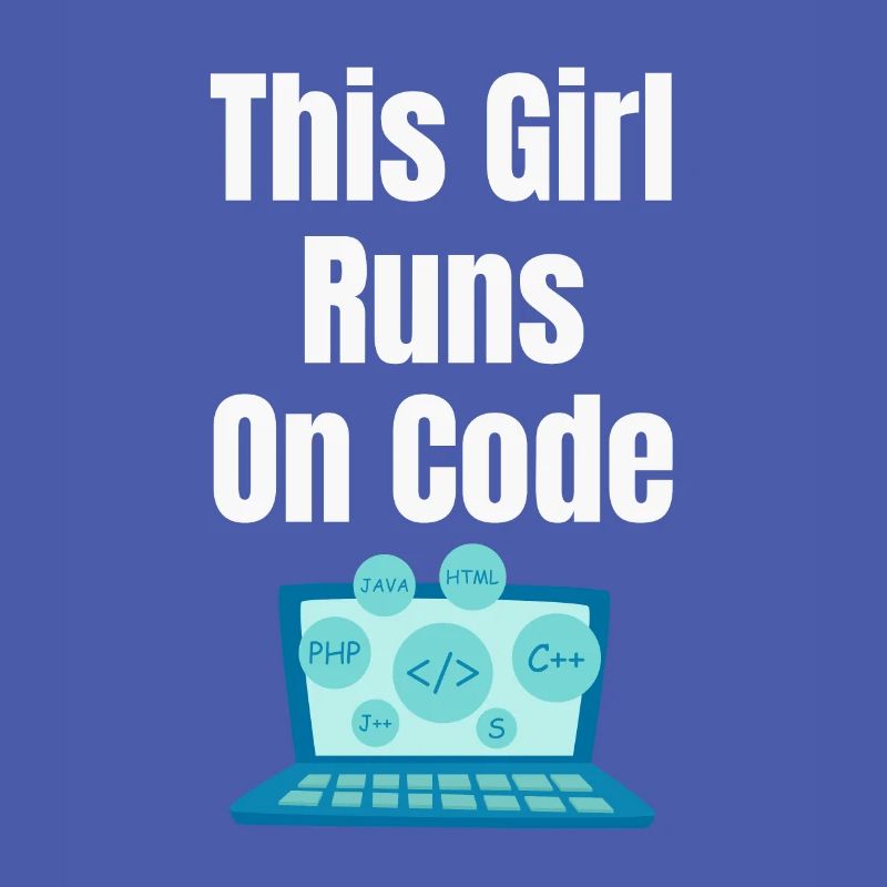 Dieses Mädchen Läuft Auf Codes Programmierer