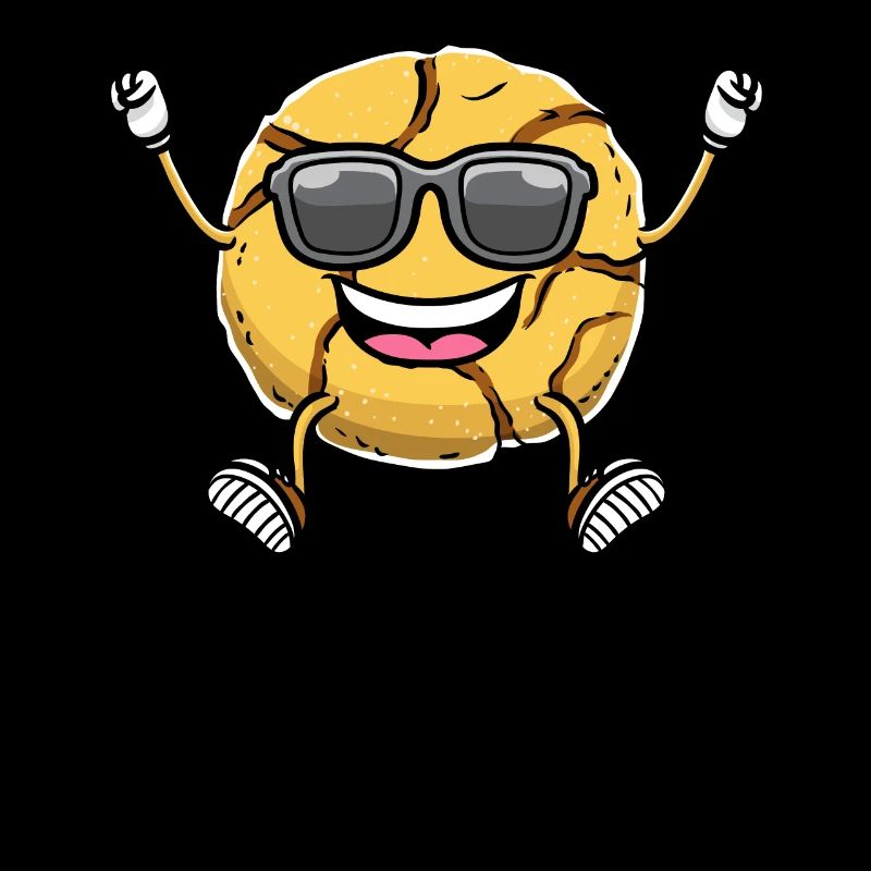 Dancing ginger biscuit biscuit with sunglasses