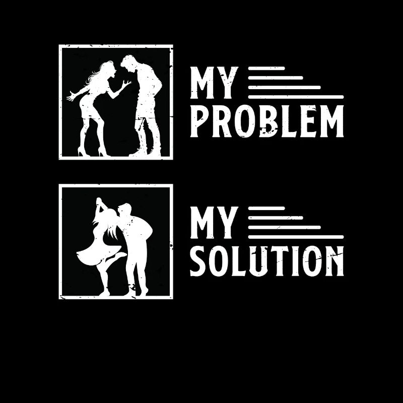 Swing Dancer My Problem My Solution Pictogram Dad