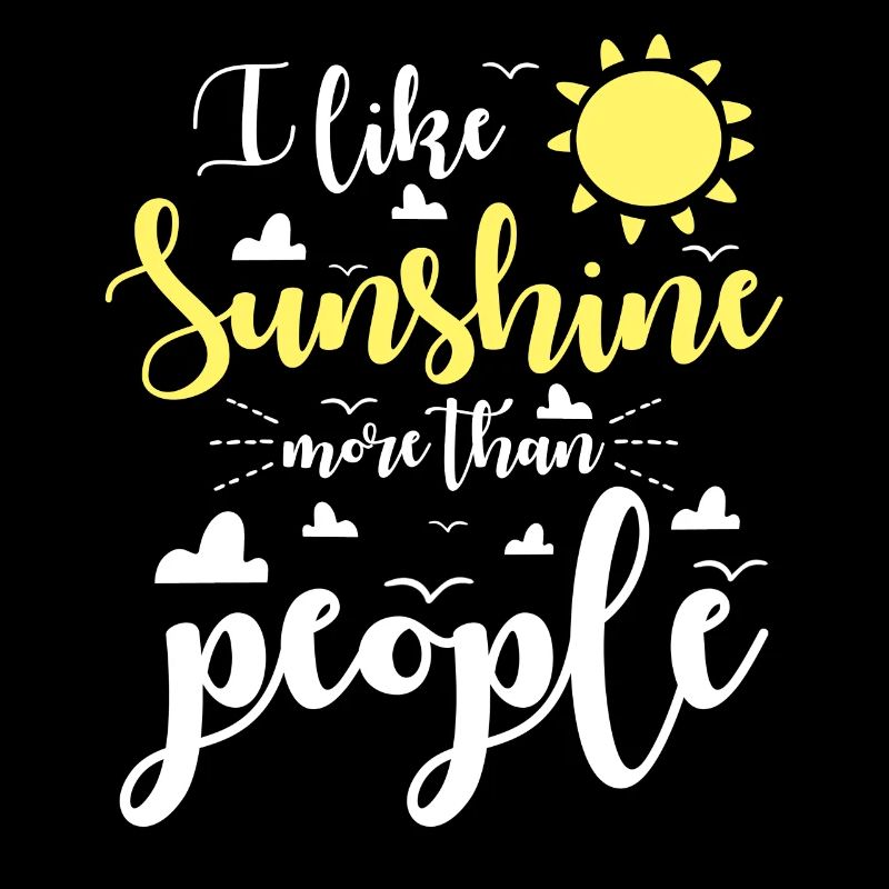 J’aime le soleil plus que les gens