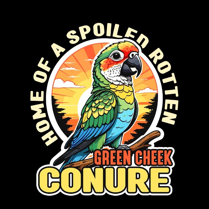 Conure Maison D’un Oiseau De Compagnie Perroquet Pourri Gâté